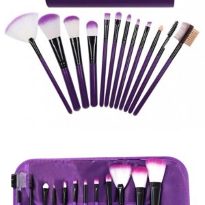 12 Parça Makyaj Fırçası Yumuşak Kıllı Profesyonel Fırça Seti Yüksek Kaliteli Pürüzsüz