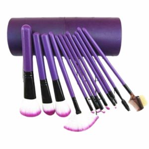 12 Parça Makyaj Fırçası Yumuşak Kıllı Profesyonel Fırça Seti Yüksek Kaliteli Pürüzsüz