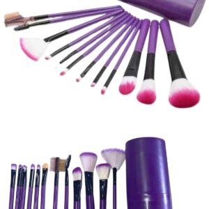 12 Parça Profesyonel Makyaj Fırçası Far Fırçası Allık Fırçası Yumuşak Kıllı