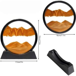 Dekoratif Sulu Kum Saati Ofis Masa Üstü Ev Yuvarlak Kum Saati