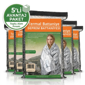 Deprem Battaniyesi Termal Battaniye 5 Adet