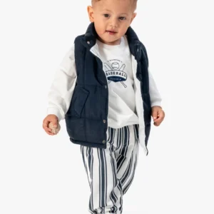 Erkek Bebek Şişme Yelekli 3'lü Takım lacivert