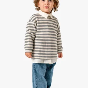 Erkek Çocuk Gömlek Sweat Pantolon Takımı