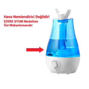 EZERE QTUM9 Çift Sprey Ultrasonik Hava Nemlendirici 3.5L Üst Su Haznesi-(5775)