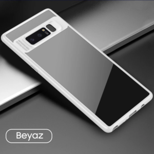 Ally Galaxy Note 8 Darbeya Dayanıklı Şeffaf Silikon Kılıf-(5775)