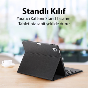 Dux Ducis iPad 10 (2022) TK Series Kablosuz Bluetooth Klavye Touchpad Kılıf-(5775)