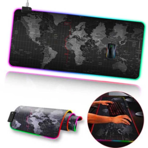 ALLY Dünya Desenli RGB Led Işıklı Oyuncu Mouse Pad 300*800*4MM-(5775)