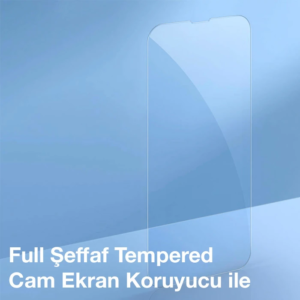 Baseus Crystal iPhone 13 Pro Max 6.7 Magsafe Silikon Kılıf + Tempered Ekran Koruyucu Set-(5775)