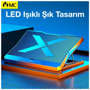 ALLY MC Q3 LED Işıklı Ultra Sessiz Fan Laptop Soğutucu Stand-(5775)