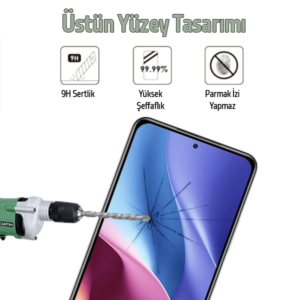 Xiaomi Redmi K40/K40 Pro Full Glue Tam Kaplama Ekran Koruyucu-(5775)