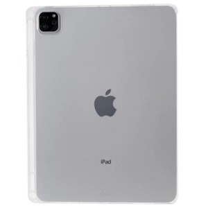ALLY iPad Pro 12.9-inch (2021)-(2020)-(2018) Kalem Yerli Şeffaf Silikon Kılıf-(5775)