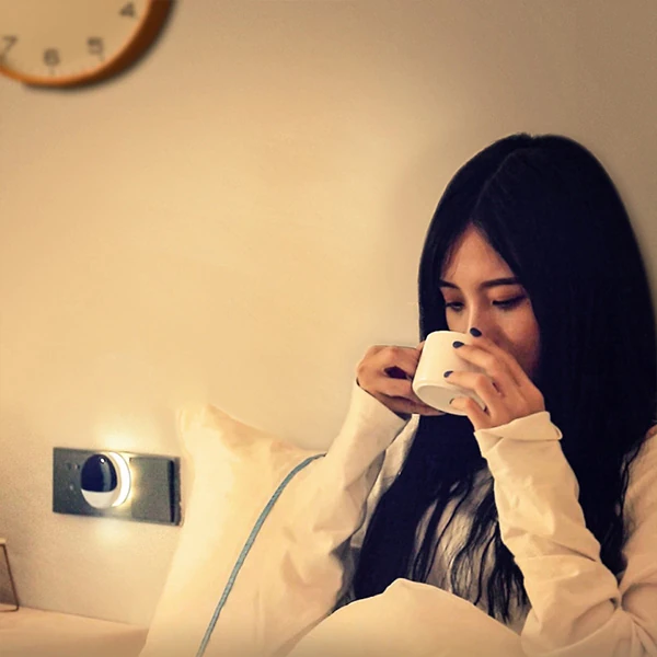 Baseus Plug-İn Led Gece Lambası Ses İle Kontrol Akıllı Gece Led Işık-(5775) - Görsel 4