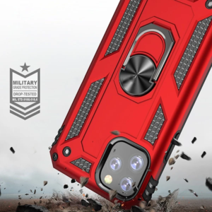 Ally iPhone 11 Pro Max 6.5inch  Yüzüklü Kılıf Armor Shockproof Ring kılıf-(5775)