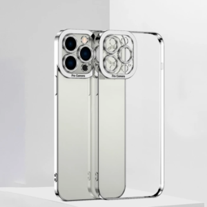 ALLY Fashion Series iPhone 12 Pro Kılıf Renkli Kenar Lazer Çerçeveli Silikon Kılıf-(5775)