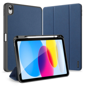 Dux Ducis iPad 10.9 2022 Kılıf Domo Series Kalem Bölmeli Mıknatıslı Standlı Kapaklı Kılıf-(5775)