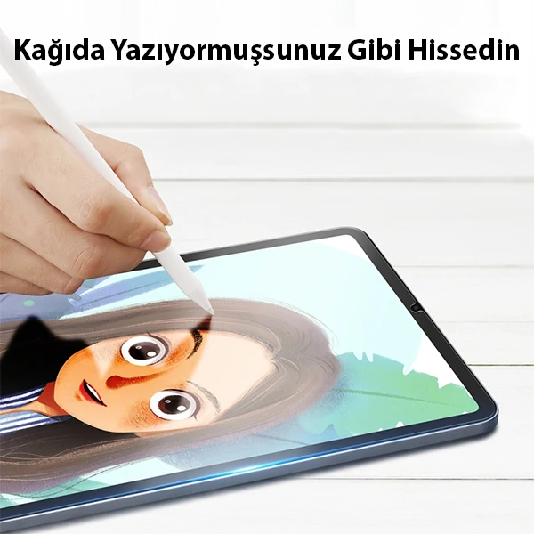 ALLY iPad Mini 6 (2021) ve Mini 7 (2024) Paper Like Film Darbe Emici Pet Ekran Koruyucu-(5775) - Görsel 3