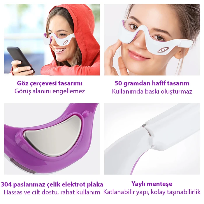 EZERE Eyeserın Göz Masaj Aleti – Terapi Etkili Göz Bakımı-(5775) - Görsel 5