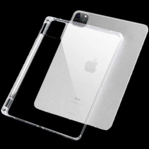 ALLY iPad Pro 11-inch (2021)-(2020)-(2018) Kalem Yerli Şeffaf Silikon Kılıf-(5775)
