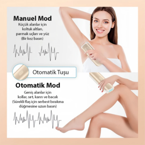 EZERE IPL Buz Lazer Epilasyon 999.999 Atim Otomatik/manuel Dokunmatik Ekran Agrisiz Vücut Yüz Cihazi-(5775)