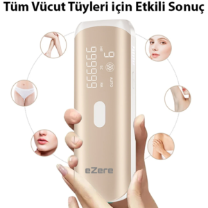EZERE IPL Buz Lazer Epilasyon 999.999 Atim Otomatik/manuel Dokunmatik Ekran Agrisiz Vücut Yüz Cihazi-(5775)