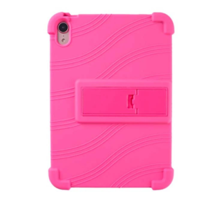 Ally iPad Mini 6 (2021) ve Mini 7 (2024) Kılıf Standlı Silikon Tablet Kılıfı-(5775)