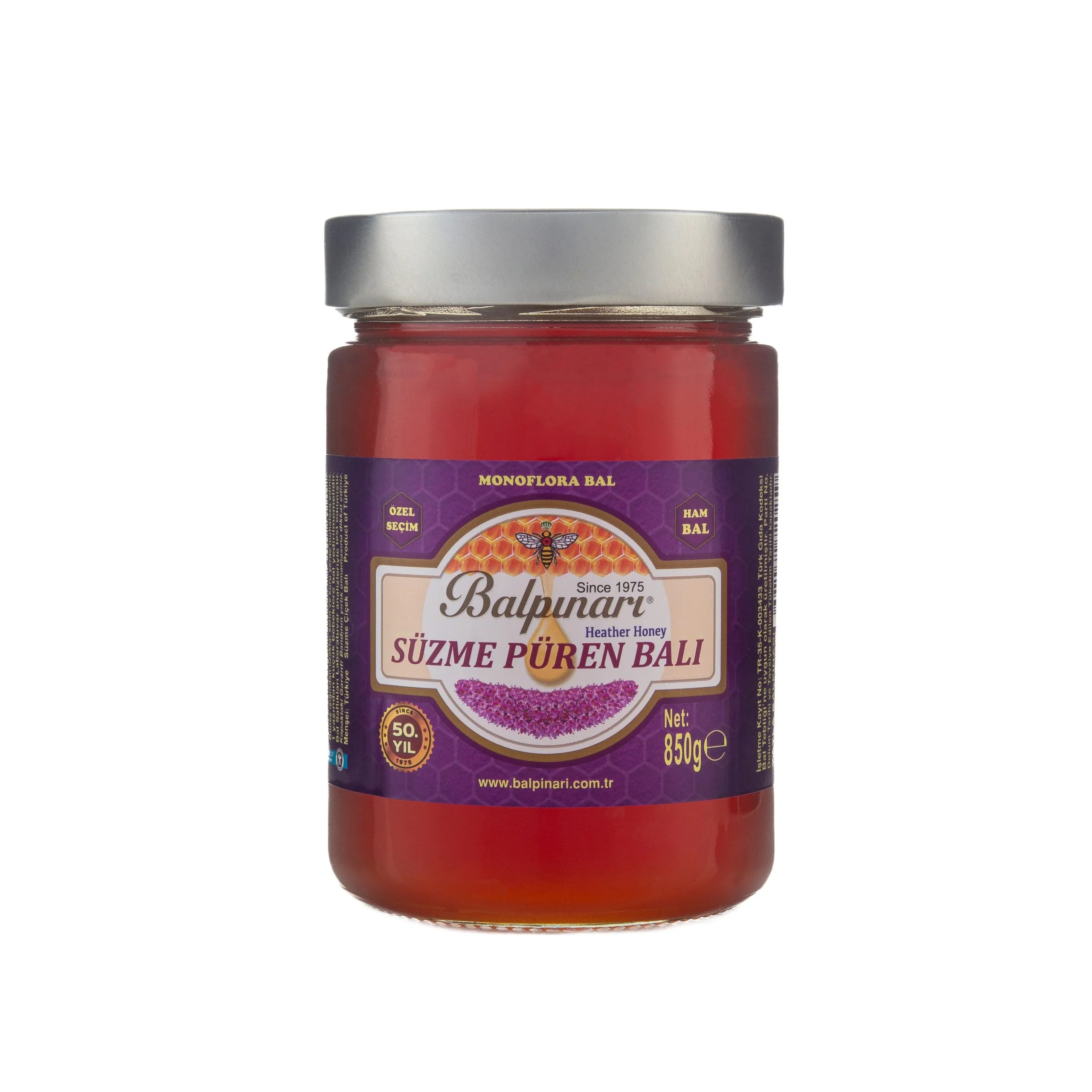 Balpınarı Özel Seçim Süzme Püren Ham Balı 850 g