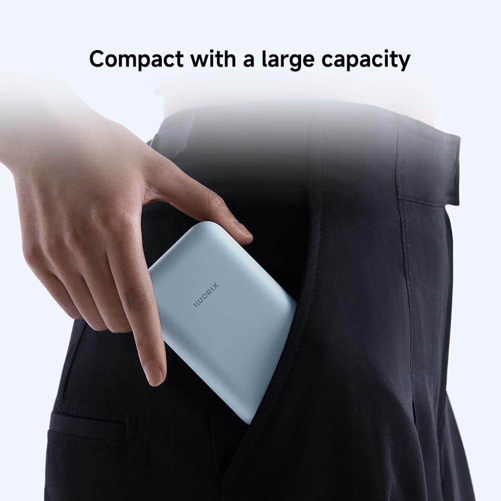 Xiaomi Power Bank 10000mAh (entegre kablo) Bej - Görsel 3